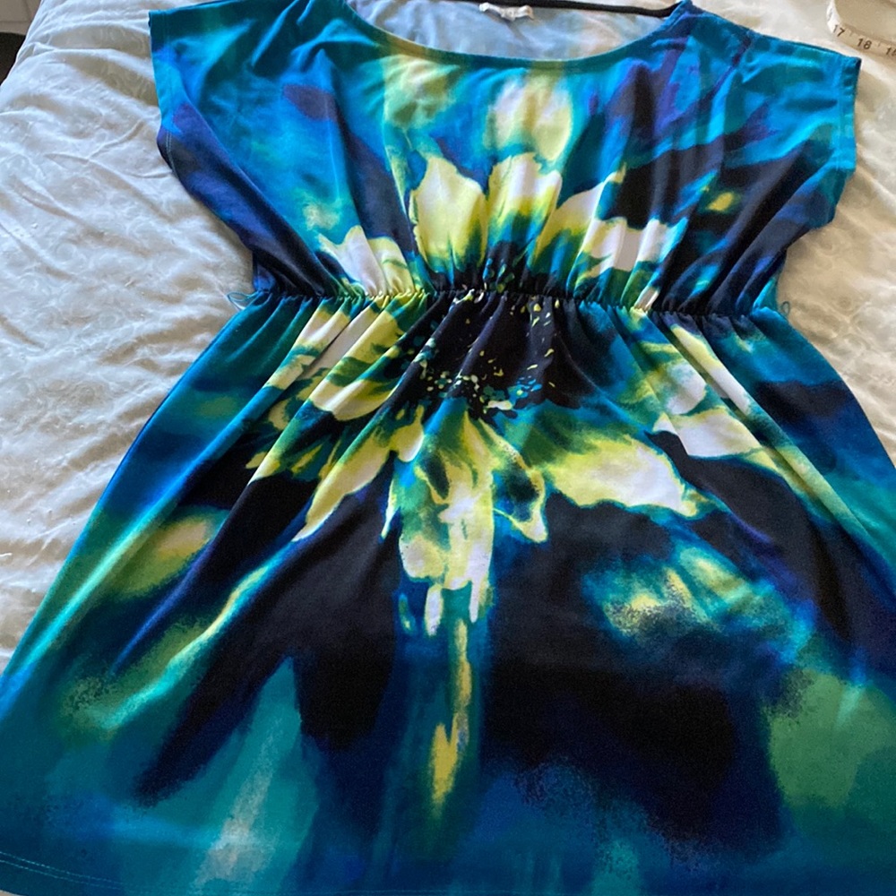 Charlotte Russe short dress size medium blues/greens